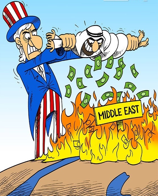 مشارکت آمریکا با ‌عربستان برای بی‌ثباتی‌منطقه