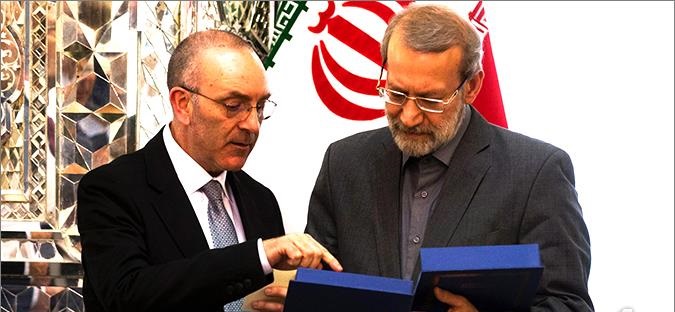 دیدار مقام پارلمانی سنای ایتالیا با لاریجانی دیدار مقام پارلمانی سنای ایتالیا با لاریجانی