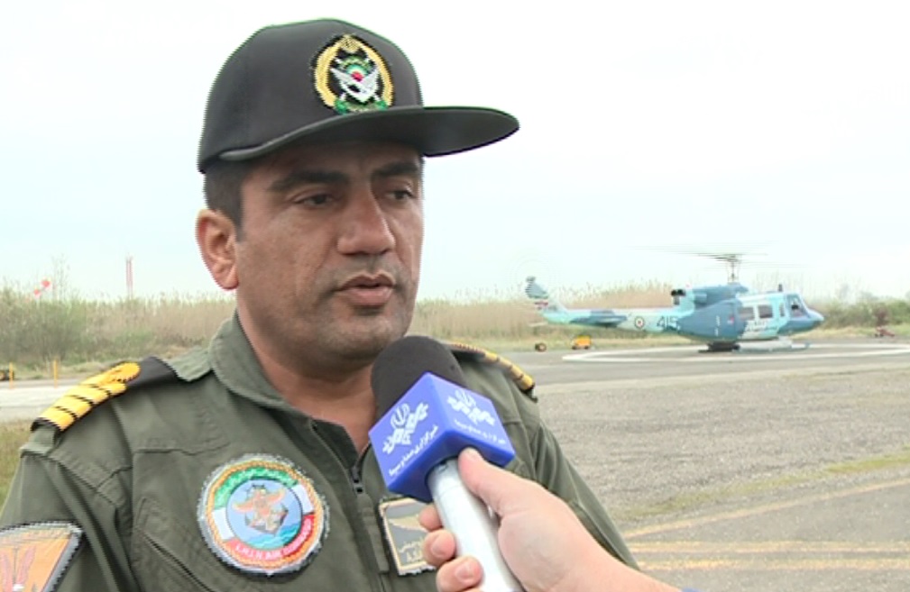 اعزام بالگرد ناوگان شمال نیروی دریایی به مناطق سیل زده