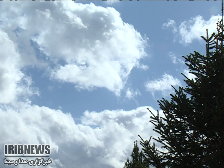 آسمان زنجان قسمتی ابری