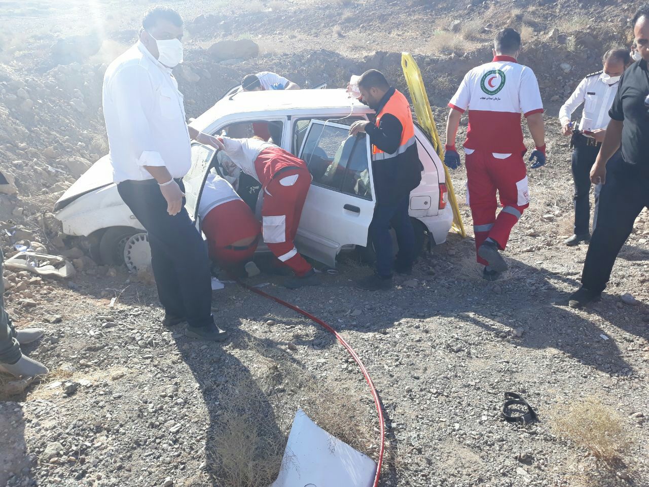 یک تصادف دیگر در جاده مرگ به فاصله چند ساعت