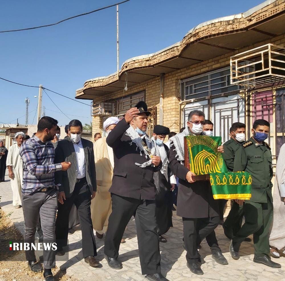 کاروان زیر سایه خورشید در جوار شهدای والفجر ۸ اروندکنار