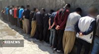 دستگیری معتادان متجاهر در بوکان