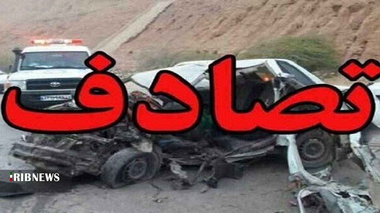 تصادف در جاده سنگ سوراخ یک کشته و یک مجروح برجای گذاشت