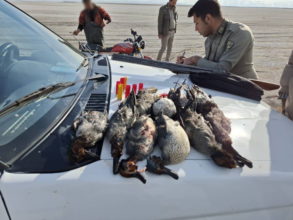 دستگیری دو متخلف شکار در  پارک ملی دریاچه ارومیه