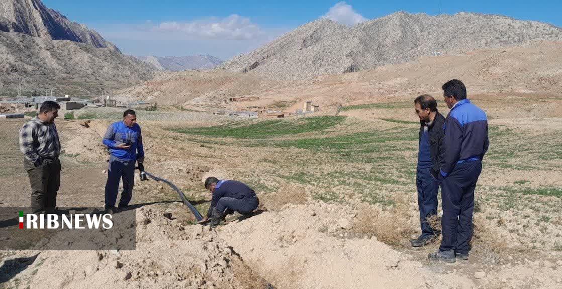 اتمام پروژه خط آبرسانی به روستای بابابهرام شهرستان پلدختر