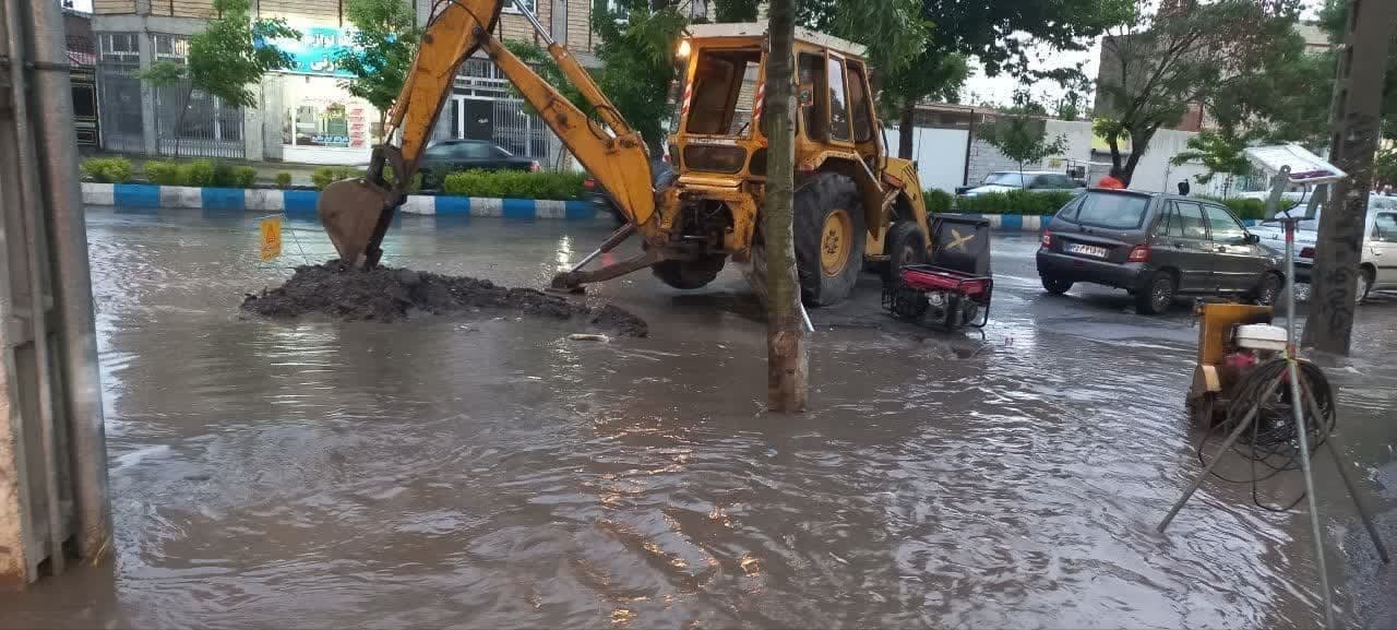 رفع اتفاق شبکه آبرسانی در شهر خوی