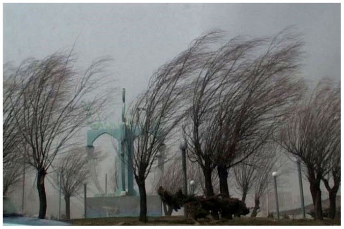 وزش باد نسبتا شدید زنجان را فرا می‌گیرد