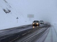 بارش برف در طالقان