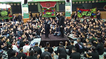 تجدید بیعت دانش آموزان اردبیلی با شهید ۱۳ ساله کربلا