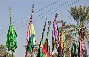 برگزاری علم گردانی در بشاگرد