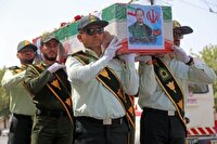 تشییع پیکر شهید وحیدی از نگاه دوربین خبرنگاران