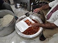 پخت و توزیع غذای نذری به مناسبت محرم در یاسوج