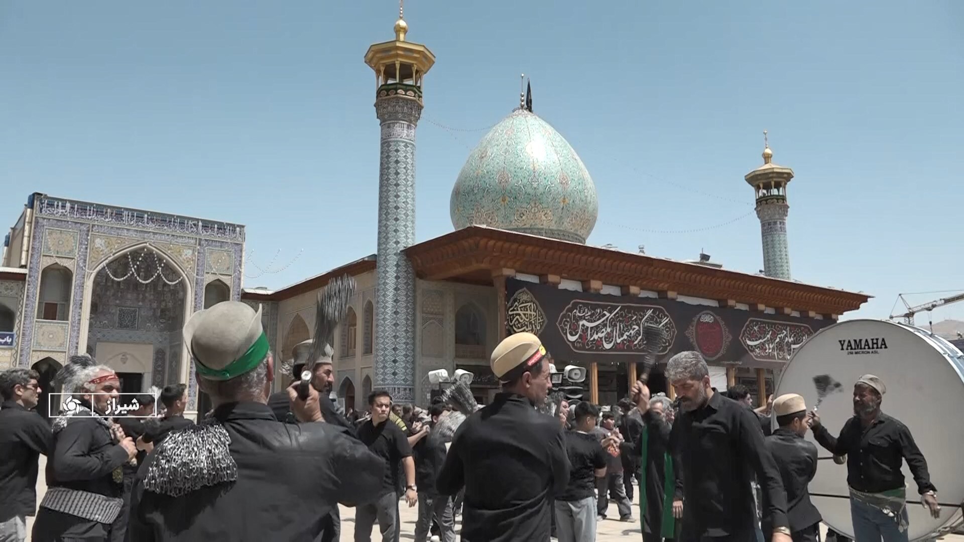 عزاداری تاسوعای حسینی در سومین حرم اهل بیت (ع) در ایران