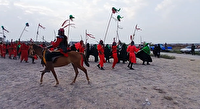 برگزاری مراسم تعزیه خوانی در جیرفت