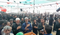 عزاداری اهالی روستای خیرآباد در روز تاسوعای حسینی