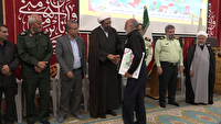برگزاری آیین گرامیداشت شهدای اقتدا و امنیت فرمانده انتظامی استان همدان