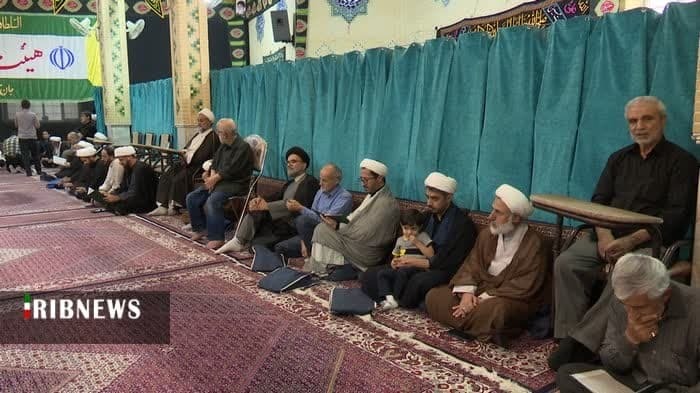 بزرگداشت شهدای روحانیت جنگ تحمیلی ۱۲ روزه در مسجد رفعت قم