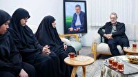 دیدار لاریجانی با خانواده‌ شهید حاج رمضان