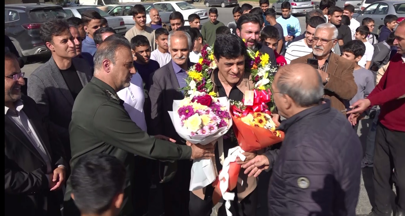 استقبال از مربی تیم ملی کشتی در ملایر