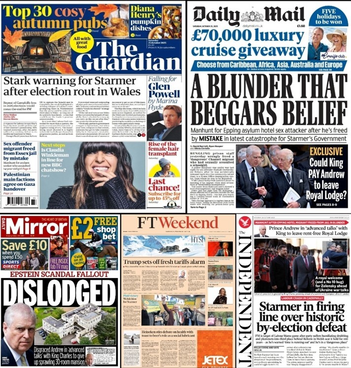 مهمترین عناوین روزنامههای جهان ۳ آبان ۱۴۰۴ مهمترین عناوین روزنامههای جهان ۳ آبان ۱۴۰۴