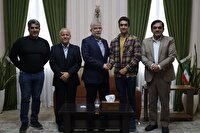 دیدار بهترین رکابزن آسیا با استاندار البرز