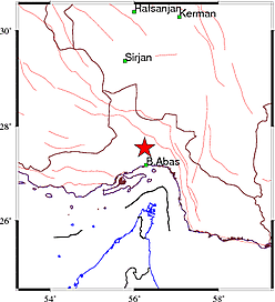 زمین لرزه ۳.۶ دهم ریشتری قلعه قاضی بندر عباس را لرزاند
