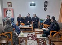 دیدار با خانواده سرباز شهید فریدون فلاح پاکدامن