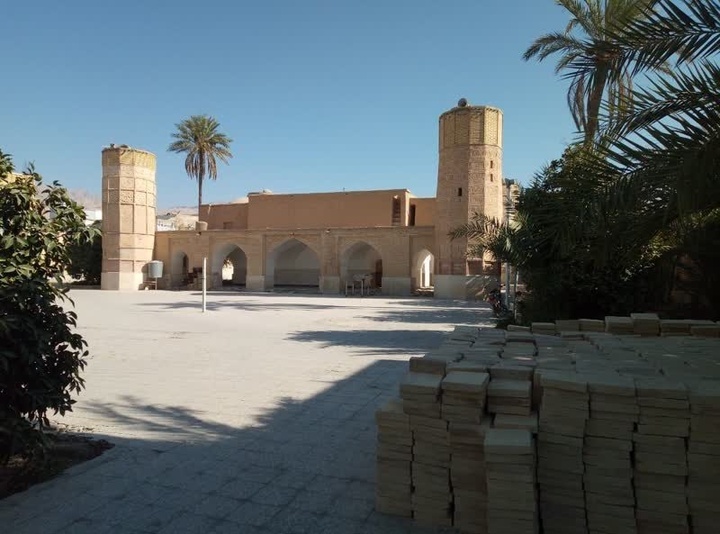 مرمت تنها مسجد چهار مناره تاریخی در داراب مرمت تنها مسجد چهار مناره تاریخی در داراب