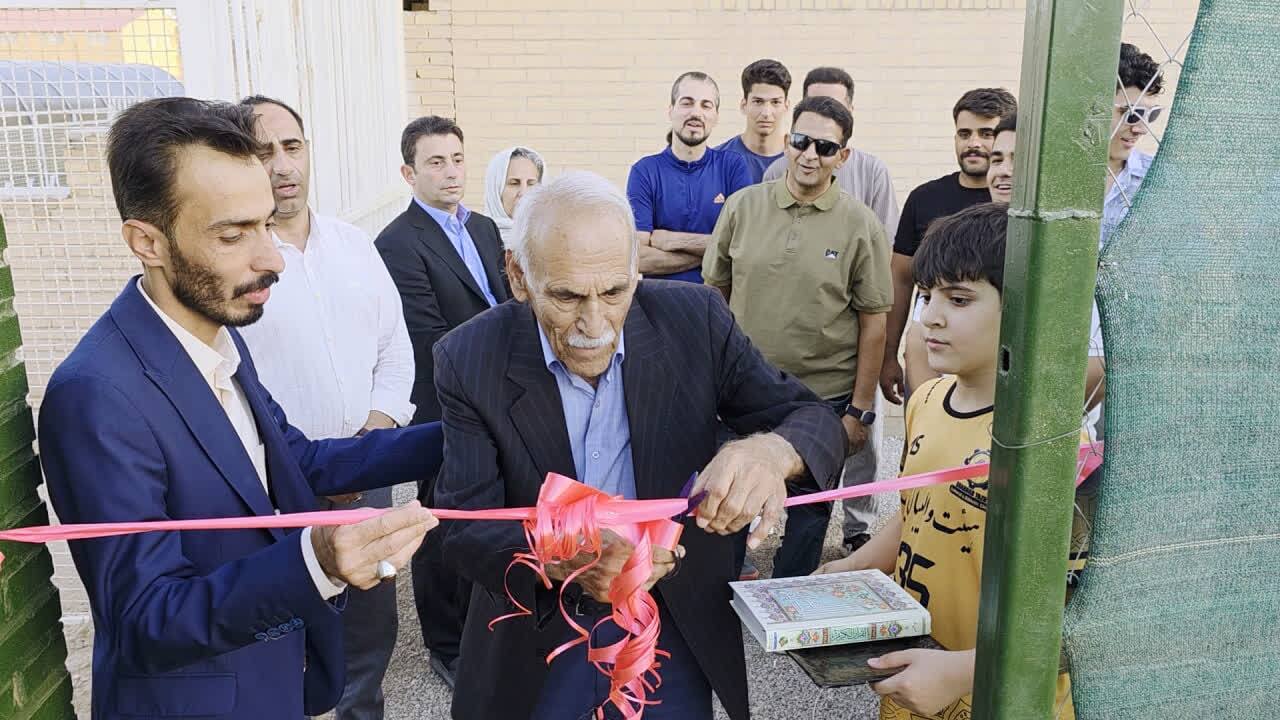 افتتاح زمین تنیس خاکی میبد افتتاح زمین تنیس خاکی میبد